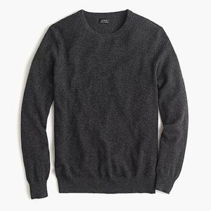 Mens J.Crew 100% cashmere gray crew neck sweater
